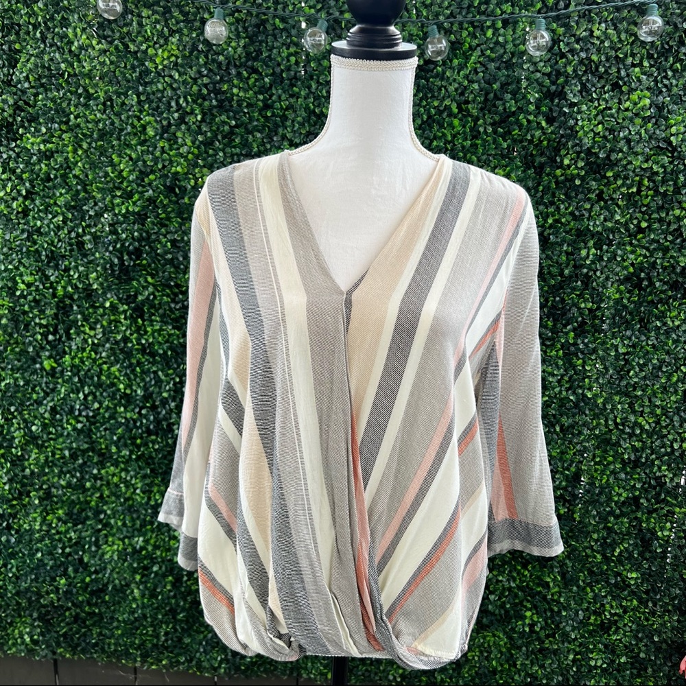 Cynthia Rowley Woman faux wrap shirt